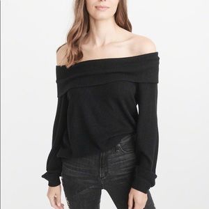 Abercrombie Cozy Off The Shoulder Sweater